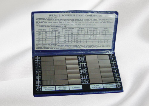 Surface roughness comparison sample